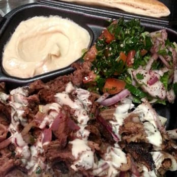 Pita Pockets - Lamb and beef dinner, with hummus and tabbouleh. - Middle Eastern Near Me - Hollywood, Florida