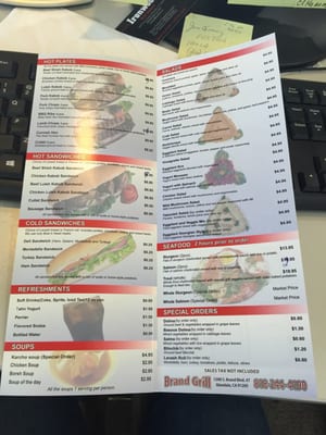 Menu photo 5 Brand Grill Glendale, CA