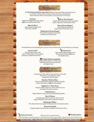 Menu photo 7 River Rock Grille Holly, MI