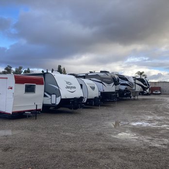Trailer Hitch RV - Our Shasta trailer next to the "big boys" - RV Dealers Near Me - Nipomo, California Trailer Hitch RV - Our Shasta trailer next to the "big boys" - RV Dealers Near Me - Nipomo, California
