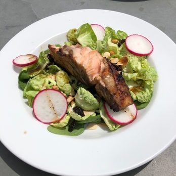 Milwaukee Sail Loft - Brussels salad with salmon - Seafood Near Me - Milwaukee, Wisconsin Milwaukee Sail Loft - Brussels salad with salmon - Seafood Near Me - Milwaukee, Wisconsin