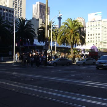 Union Square - View from accross Powell Street - Public Markets Near Me - San Francisco, California