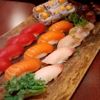 Umi Sushi - Sushi Sampler Platter - Japanese Near Me - Fresh Meadows, New York Umi Sushi - Sushi Sampler Platter - Japanese Near Me - Fresh Meadows, New York
