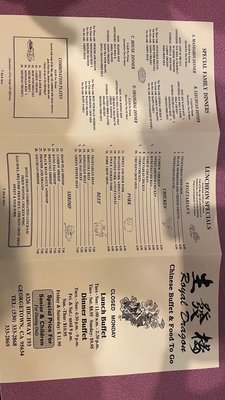 Menu photo 3 Royal Dragon Georgetown, CA