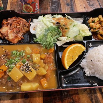Domo Cafe - Chicken Katsu curry, kimchi and cucumber kimchi - Sushi Bars Near Me - Fort Walton Beach, Florida Domo Cafe - Chicken Katsu curry, kimchi and cucumber kimchi - Sushi Bars Near Me - Fort Walton Beach, Florida