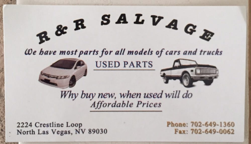 R & R SALVAGE - Updated March 2026 - 2224 Crestline Lp, North Las Vegas ...