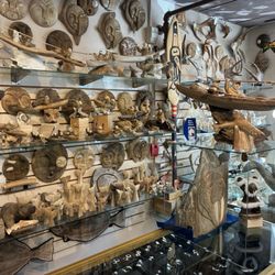 Tom's Treasures - Outstanding assortment of various native Alaskan weapons, drums, and other trinkets.
