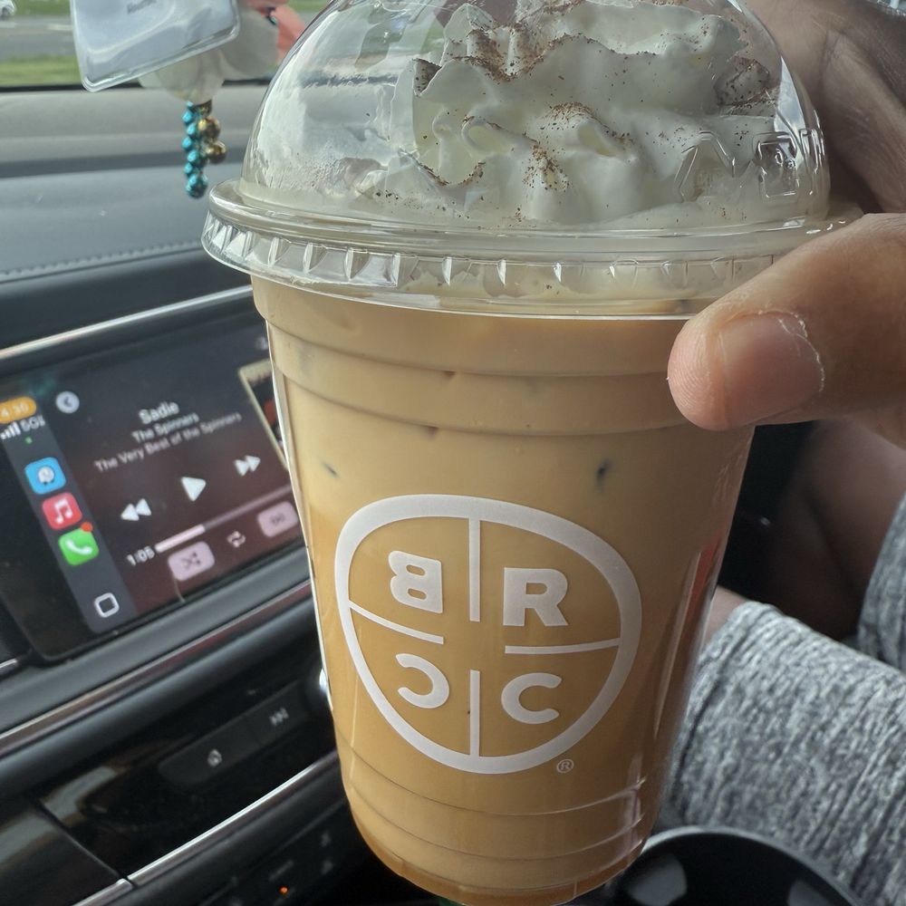 Black Rifle Coffee - Smashed pumpkin decaf with oat milk - Coffee & Tea Near Me - Houston, Texas