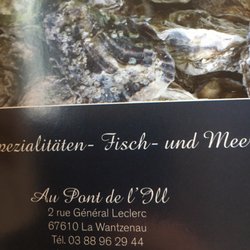 Au Pont de l'Ill - Werbung in einem Taxi