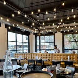 Not Your Average Joe's - Bethesda - Beautiful fairy lights decorate the first floor tables.