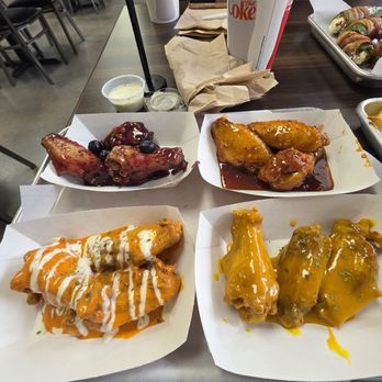Outlaw Wings - Bootleg blueberry wings , Carolina BBQ, Korean BBQ, spicy ranch - Chicken Wings Near Me - Broomfield, Colorado