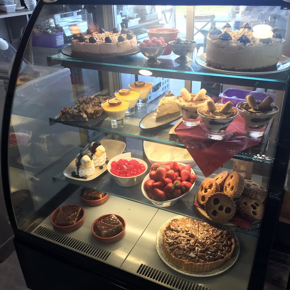Amici Ristorante - The dessert cabinet. We didn't try them though. Too full! - Italian Near Me - Portstewart, CLR