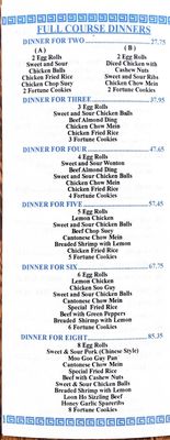 Menu photo 5 Loon Ho Restaurant Peterborough, ON