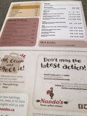 Menu photo 5 Nando's Peri-Peri Surrey, BC Menu photo 5 Nando's Peri-Peri Surrey, BC