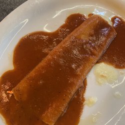 Ixtapa - Cheese enchilada. Worst thing I've ever attempted to eat. I don't know why they can't make a real cheese enchilada.