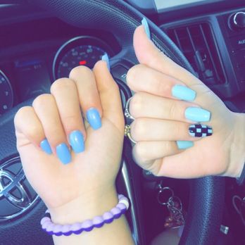 Bella Nail Spa - Tiffany's job on both me and my cousin's nails. - Nail Salons Near Me - San Ramon, California