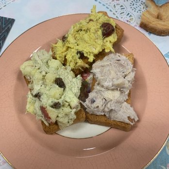 Kuppa Thyme Tearoom & Gift Shop - Three kinds of chicken salad - Tea Rooms Near Me - Saint Cloud, Florida Kuppa Thyme Tearoom & Gift Shop - Three kinds of chicken salad - Tea Rooms Near Me - Saint Cloud, Florida