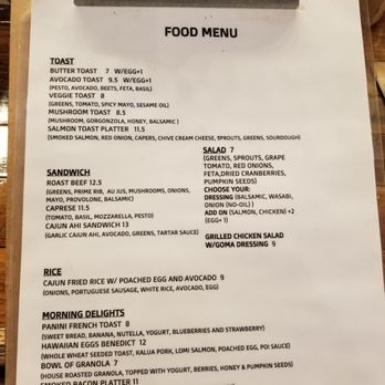 ARS Cafe - Food menu - Art Galleries Near Me - Honolulu, Hawaii