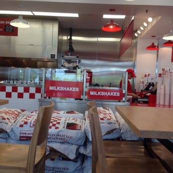 Five Guys - the inside of a fast food restaurant - Fast Food Near Me - Manchester, Connecticut