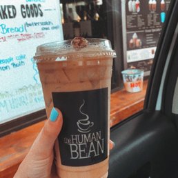 Iced vanilla latte