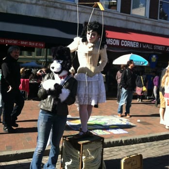 MayFair in Harvard Square - The dog lady was not part of the show. - Festivals Near Me - Cambridge, Massachusetts