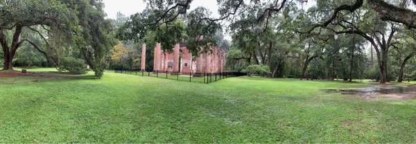 Old Sheldon Church Ruins by null