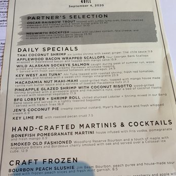 Bonefish Grill - September 4 specials menu - Seafood Near Me - Mccandless, Pennsylvania