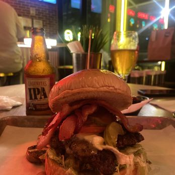 Burgermeister - Brickell - Bacon & Shrooms Burger - Burgers Near Me - Miami, Florida
