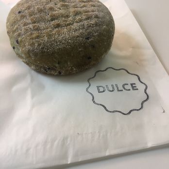 Cafe Dulce - Green tea donut (filling inside) - Coffee & Tea Near Me - Los Angeles, California Cafe Dulce - Green tea donut (filling inside) - Coffee & Tea Near Me - Los Angeles, California