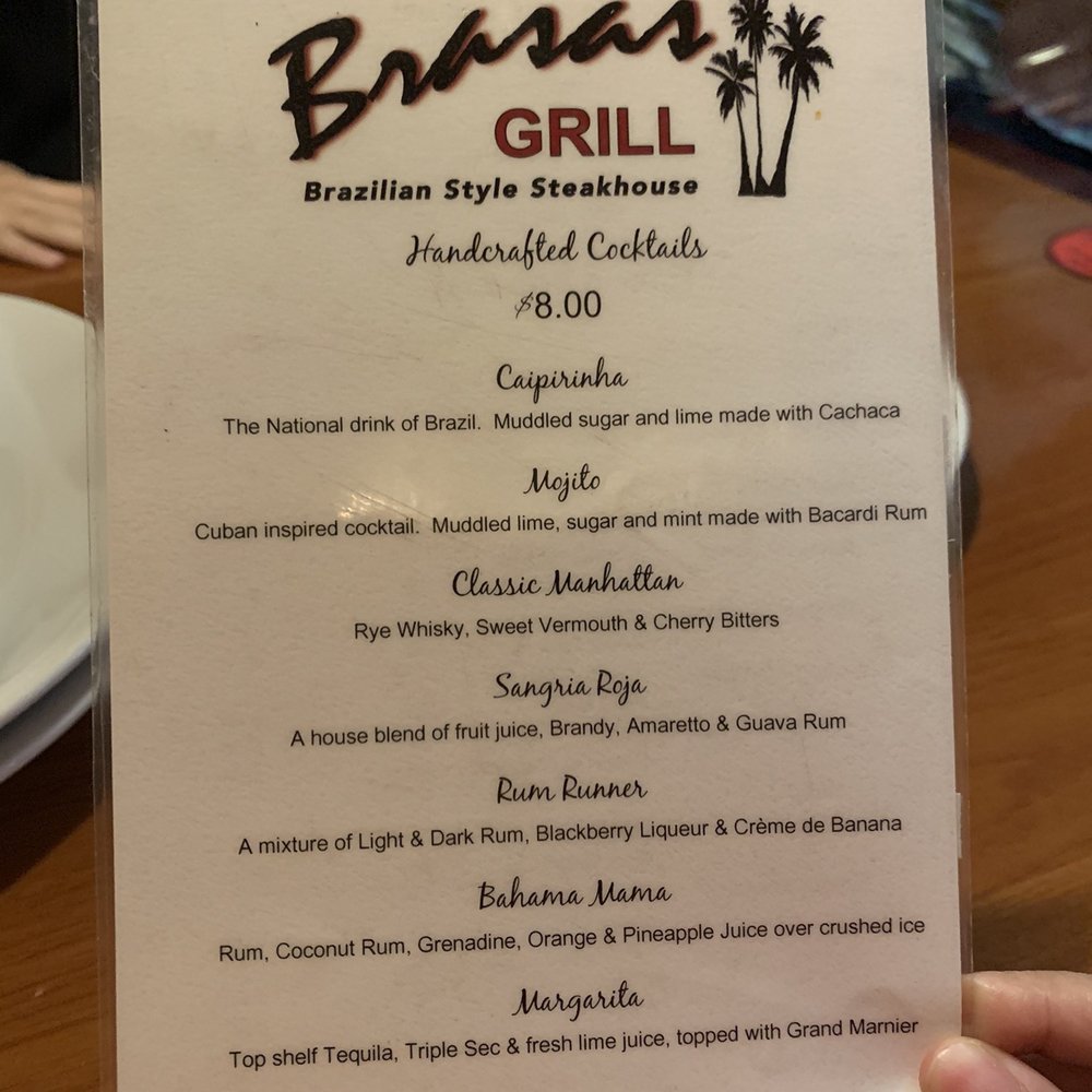 Brasas Grill - Cocktail Menu - Brazilian Near Me - Merritt Island, Florida Brasas Grill - Cocktail Menu - Brazilian Near Me - Merritt Island, Florida