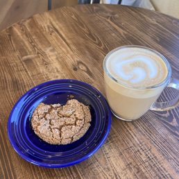 Stopped by today and enjoyed a ginger molasses cookie and a cappuccino. Delicious!