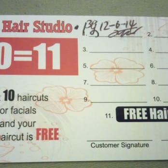 Lin's Hair Studio - Lin's Hair Studio business card (as of Dec 2014) - Hair Salons Near Me - Pittsburgh, Pennsylvania