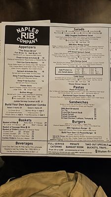 Menu photo 1 Naples Rib Company Long Beach, CA Menu photo 1 Naples Rib Company Long Beach, CA