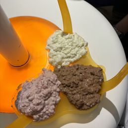 Omni with coconut, chocolate hazelnut, and strawberry banana Omni with coconut, chocolate hazelnut, and strawberry banana