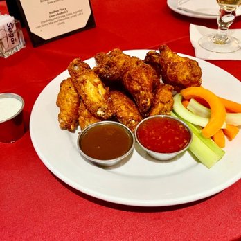 The Par Lounge and Deck - Naked Chicken Wings With maple bourbon sauce and Asian sweet and spicy And Ranch. - Lounges Near Me - Ramona, California The Par Lounge and Deck - Naked Chicken Wings With maple bourbon sauce and Asian sweet and spicy And Ranch. - Lounges Near Me - Ramona, California