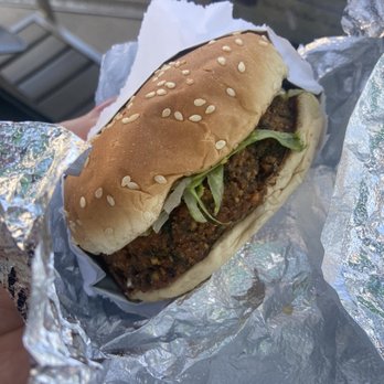 Habibi Grill - Falafel Burger (Vegan) - Halal Near Me - La Mirada, California