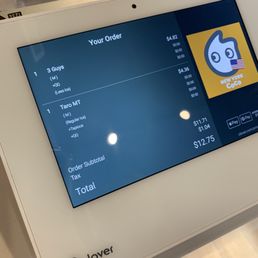 Order screen