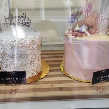 Slice By HB Baking - Examples of their cakes in their display. - Desserts Near Me - Honolulu, Hawaii Slice By HB Baking - Examples of their cakes in their display. - Desserts Near Me - Honolulu, Hawaii