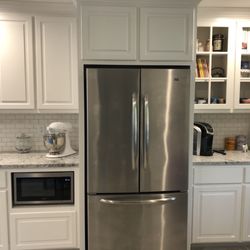 Advantage Woodworks - My favorite part of my kitchen, especially the coffee bar to the right.