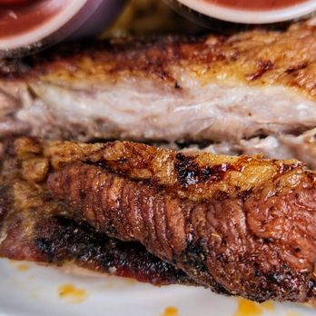 Smokin Petes BBQ - Trio of pork ribs closeup (3/15/25) - Caterers Near Me - Shoreline, Washington Smokin Petes BBQ - Trio of pork ribs closeup (3/15/25) - Caterers Near Me - Shoreline, Washington