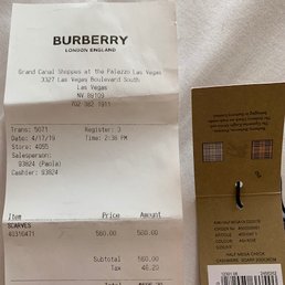 Receipt vs. Tag