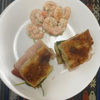 DiFebo's Market - Turkey and cucumber sandwich and shrimp salad - Italian Near Me - Bethany Beach, Delaware