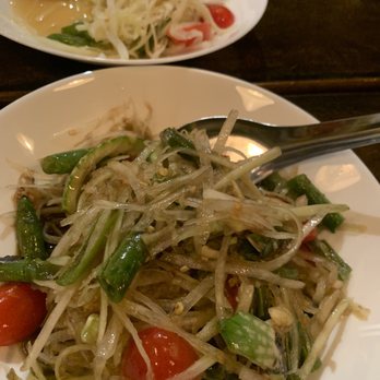 Esaan Northeastern Thai Cuisine - Sum Somtum Thai - Green Papaya Salad. The fishy flavor (in the forefront) is not for one with a faint of heart - Thai Near Me - McLean, Virginia Esaan Northeastern Thai Cuisine - Sum Somtum Thai - Green Papaya Salad. The fishy flavor (in the forefront) is not for one with a faint of heart - Thai Near Me - McLean, Virginia