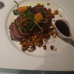 The North Restaurant - Food looks beautiful. Great presentation. Smoke strip loin with sweet potatoes hash pictured.The steak was perfect.