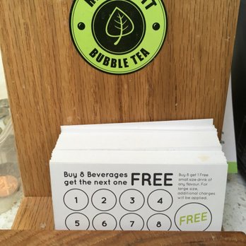 Real Fruit Bubble Tea - Stamp cards FTW!! - Coffee & Tea Near Me - Markham, Ontario