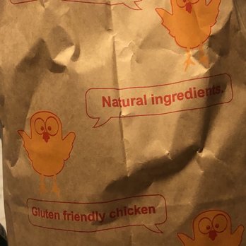 Hi Five Chicken - a brown paper bag with a chicken on it - Chicken Shop Near Me - Burnaby, British Columbia