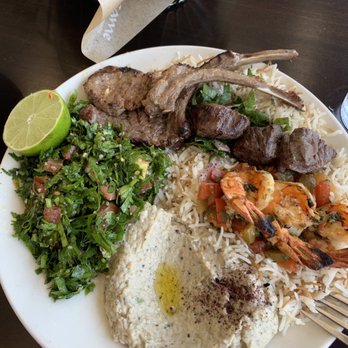 Open Sesame - The Sultan: sad tabbouleh, babaganoush instead of spicy hummus I ordered, over cooked shrimp & meats despite requesting medium rare. - Mediterranean Near Me - Long Beach, California Open Sesame - The Sultan: sad tabbouleh, babaganoush instead of spicy hummus I ordered, over cooked shrimp & meats despite requesting medium rare. - Mediterranean Near Me - Long Beach, California