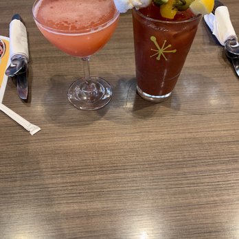 Snooze, an A.M. Eatery - Strawberry martini mimosa, spicy bloody - Breakfast & Brunch Near Me - Tustin, California Snooze, an A.M. Eatery - Strawberry martini mimosa, spicy bloody - Breakfast & Brunch Near Me - Tustin, California