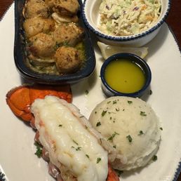 Lobster and Cheddar bay stuffed shrimp