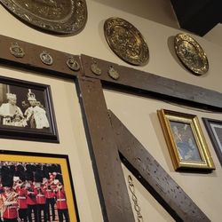 George and Dragon Pub - Decor on walls.